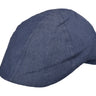 Duck Bill Cap in Navy Fabric in Navy Fabric Linen