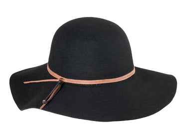 Fiona in Black Wool 100% Wool Felt