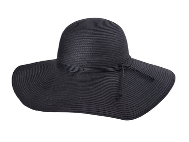 Floppy Hat in Black Paper Braid Paper Braid