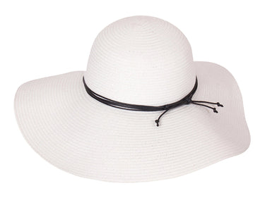 Floppy Hat in White Paper Braid Paper Braid
