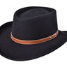 Merino Gambler in Black Wool 100% Wool Felt #color_ Black Wool 100% Wool Felt