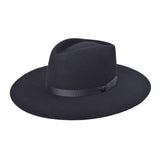 Bigalli Giza Flat Brim Wool Felt Hat