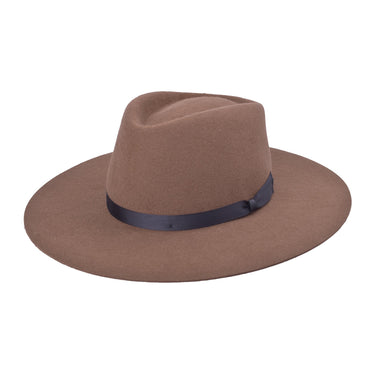 Bigalli Giza Flat Brim Wool Felt Hat