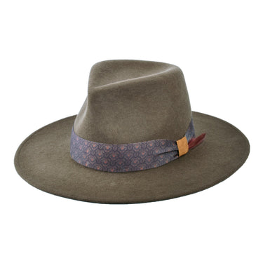 Bigalli Gypsy Flat Brim Wool Felt Fedora