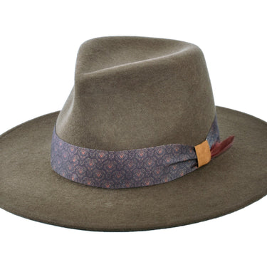 Bigalli Gypsy Flat Brim Wool Felt Fedora