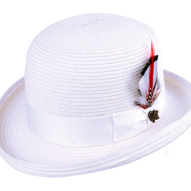 Bigalli Kanye Straw Bowler Hat