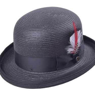 Bigalli Kanye Straw Bowler Hat