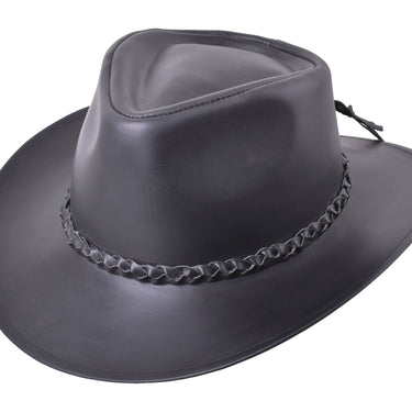 Melbourne Leather in Black leather Genuine Leather