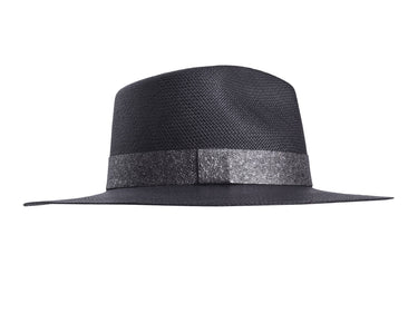Bigalli Onyx in Black Panama Hat