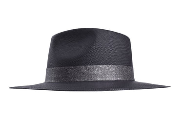 Bigalli Onyx in Black Panama Hat