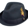 Roma Stingy in Black Wool 100% Wool Felt