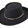 Rust in Black Wool 100% Wool Felt