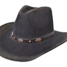 Rustler in Black Wool 100% Wool Felt