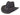Rustler in Black Wool 100% Wool Felt