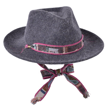 Bigalli Shalva in Grey Alpaca Wool Felt Outdoor Hat