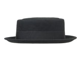 Bigalli Cooker in Black Wool Felt Pork Pie Hat