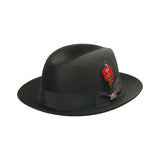 Biltmore Chicago Eleganza Finish Fur Felt Fedora in Black