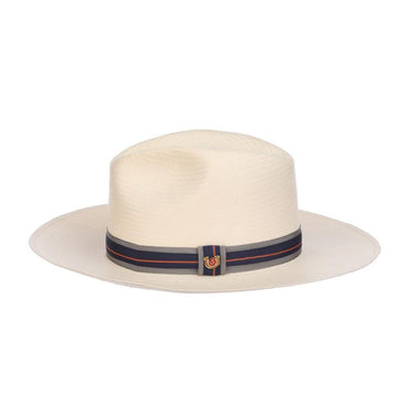 Biltmore Elwood Kentucky Derby Straw Fedora in Ivory #color_ Ivory