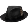 Biltmore Hometown Sisal Teardrop Fedora in Black #color_ Black