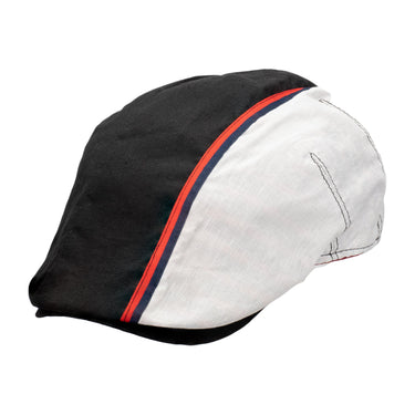 Biltmore Rostock Cotton Blend Ivy Cap in Black / White / Red #color_ Black / White / Red