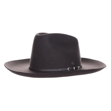 Biltmore Smokehouse Wool Felt Wide Brim Western Hat in Chocolate OSFM #color_ Chocolate OSFM