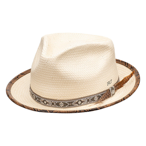 Biltmore Solstice Toyo Straw Fedora Hat | DAPPERFAM display picture 3