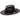 Biltmore Spade Spade-Shaped Crown Shantung Straw Fedora in Black #color_ Black