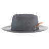 Biltmore Traveler Merino Wool Felt Fedora in Dark Steel #color_ Dark Steel