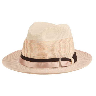 Biltmore Unbridled Official Kentucky Derby Straw Fedora in Pink