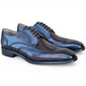 Carrucci Shoes Blucher Wingtip Oxford Dress Shoe in Chestnut #color_ Chestnut