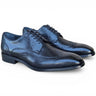 Carrucci Shoes Blucher Wingtip Oxford Dress Shoe in Black #color_ Black