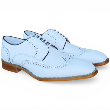 Carrucci Shoes Blucher Wingtip Oxford Dress Shoe in White