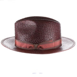 Borsalino Country in T. Medio Genuine Panama Straw Fedora Hat Made in Italy