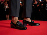 Carrucci Shoes Bow Tie Patent Leather Oxford
