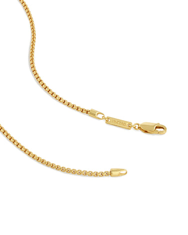 Box Chain Necklace, 2MM - 14K Gold