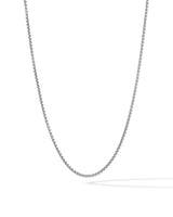 Box Chain Necklace, 2MM - Sterling Silver