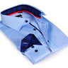 Kids -Boy's long sleeve shirt with contrast details inside the collar, cuff and the placket.