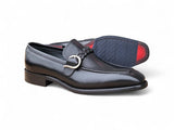 Carrucci Shoes Braided Bit Loafer Brown Leather