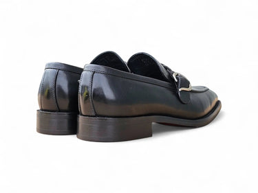 Carrucci Shoes Braided Bit Loafer Brown Leather
