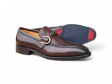 Carrucci Shoes Braided Bit Loafer Brown Leather