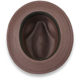 Ferrecci Tapa in Brown Crushable Straw Fedora
