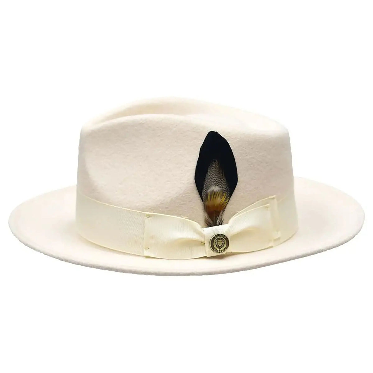 Shop Bruno Capelo Bel-Air Crushable Wool Felt Fedora Hat  display picture 3