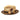 Bruno Capelo Belvedere 2-Tone Straw Fedora Hat Snap Brim in Tan / Dark Brown #color_ Tan / Dark Brown