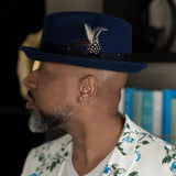 Bruno Capelo Blues Brothers Wool Pinch Front Fedora