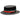 Bruno Capelo Boater Straw Flat Brim Skimmer in Black / Red / Green