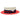Bruno Capelo Boater Two-Tone Straw Flat Brim Skimmer in White / Red / Blue