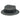 Bruno Capelo Broadway 100% Natural Milan Fedora in Black / Silver #color_ Black / Silver