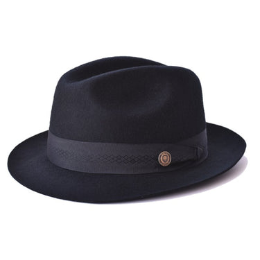 Bruno Capelo Chuck Pinch Front Wool Fedora in #color_