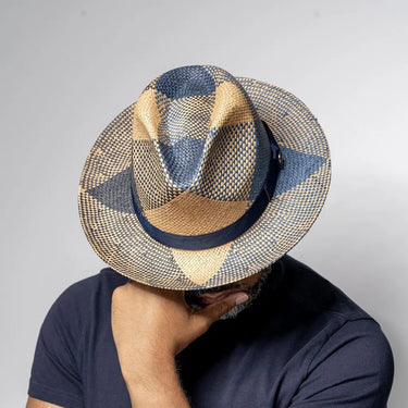 Bruno Capelo Cuban Hand-Dyed Straw Fedora in #color_