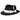 Bruno Capelo Fabio Wool Felt Teardrop Fedora in Black / White
